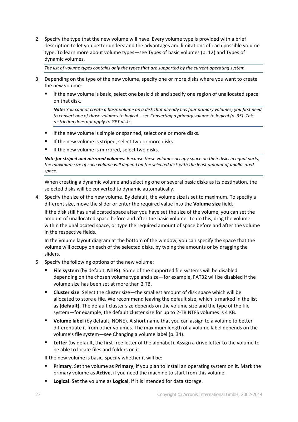 Acronis Disk Director 12 - User Guide User Manual | Page 27 / 80