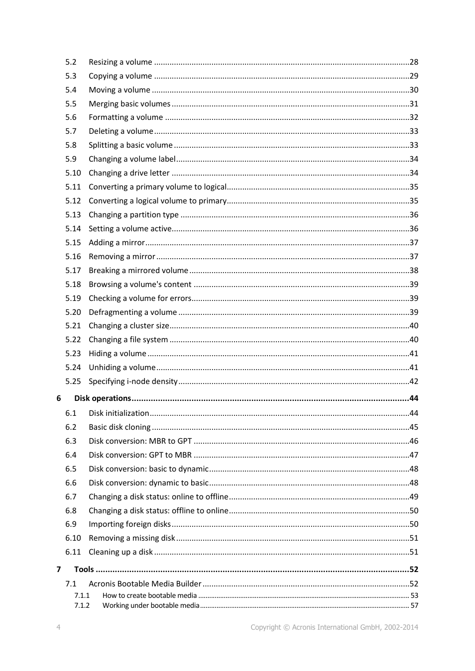 Acronis Disk Director 12 - User Guide User Manual | Page 4 / 80