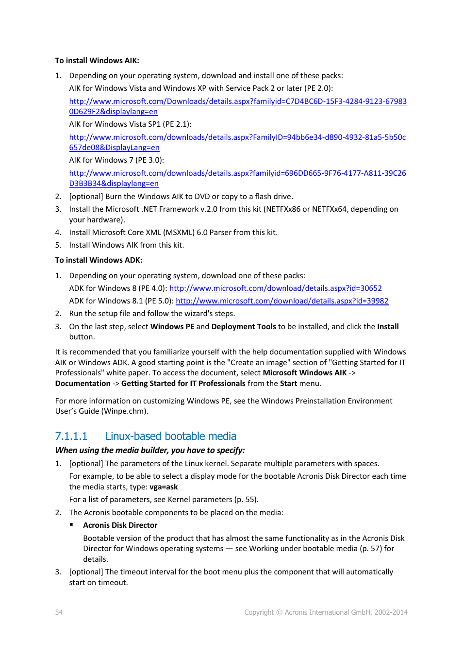 1 linux-based bootable media | Acronis Disk Director 12 - User Guide User Manual | Page 54 / 80