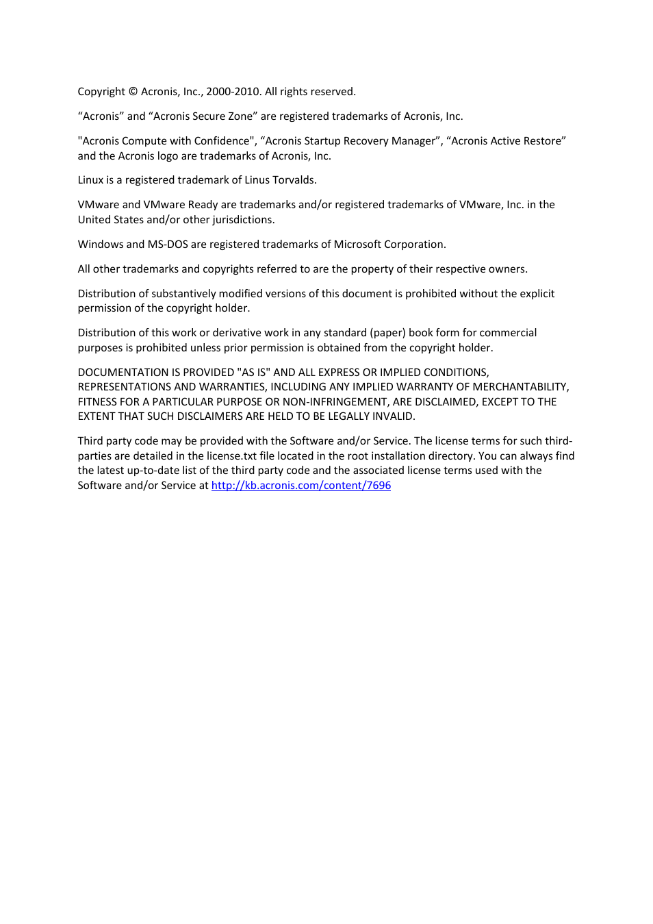 Acronis Drive Monitor - User Guide User Manual | Page 2 / 25