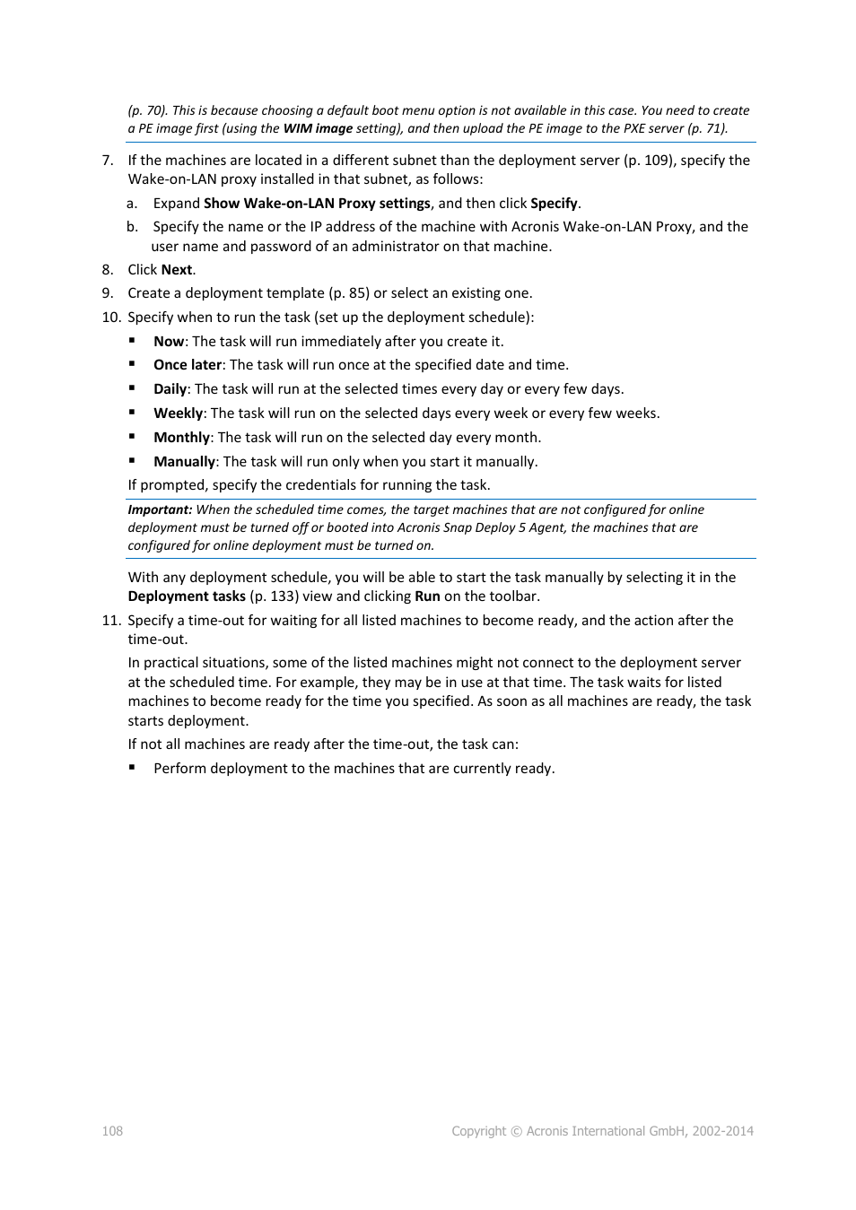 Acronis Snap Deploy 5 - User Guide User Manual | Page 108 / 146