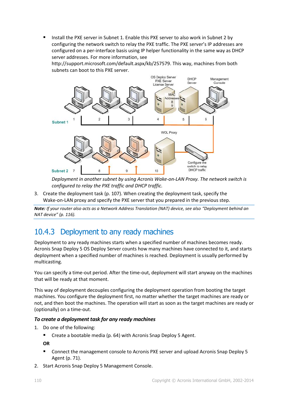 3 deployment to any ready machines | Acronis Snap Deploy 5 - User Guide User Manual | Page 110 / 146
