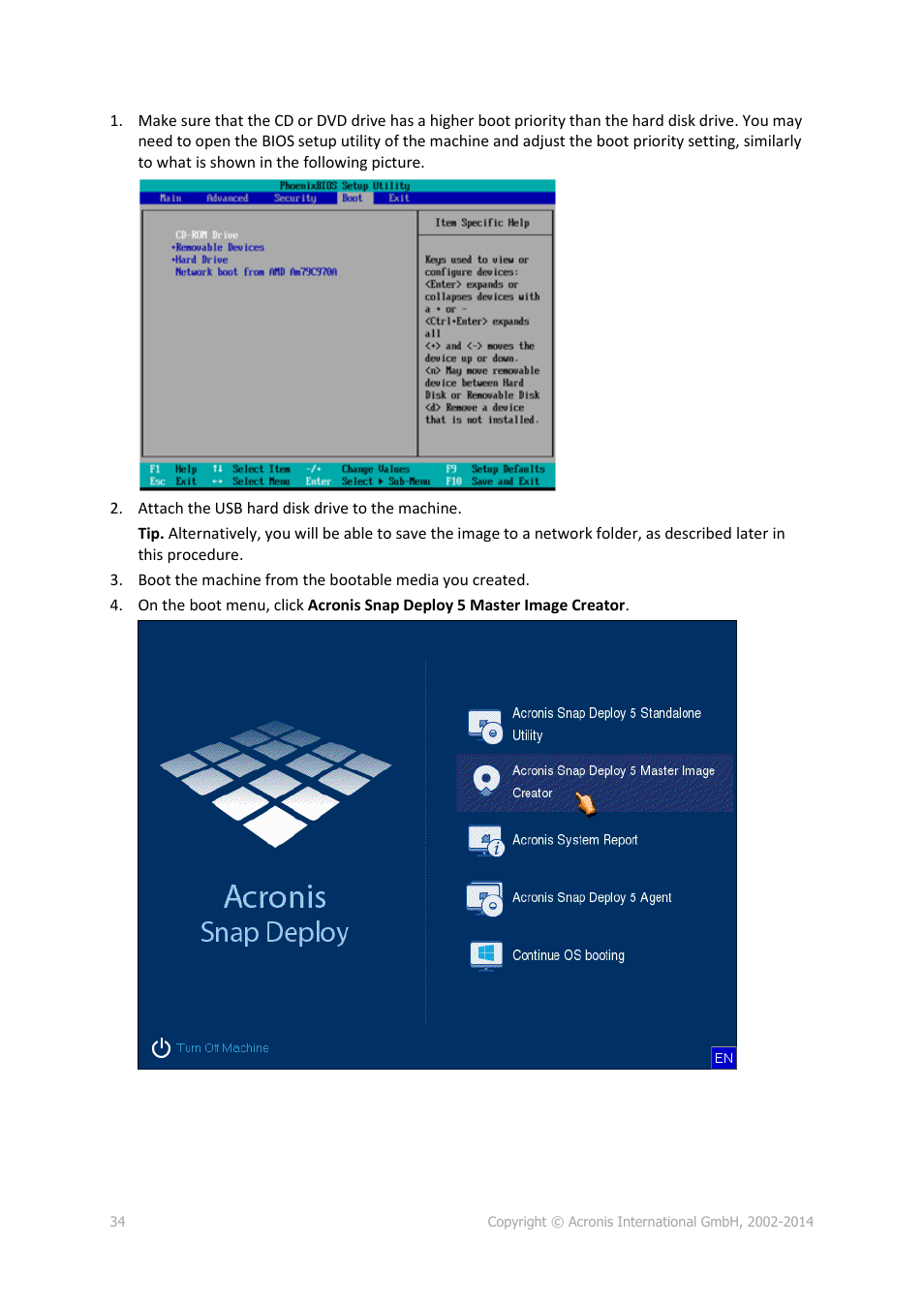 Acronis Snap Deploy 5 - User Guide User Manual | Page 34 / 146