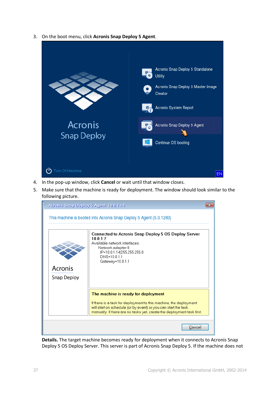 Acronis Snap Deploy 5 - User Guide User Manual | Page 37 / 146