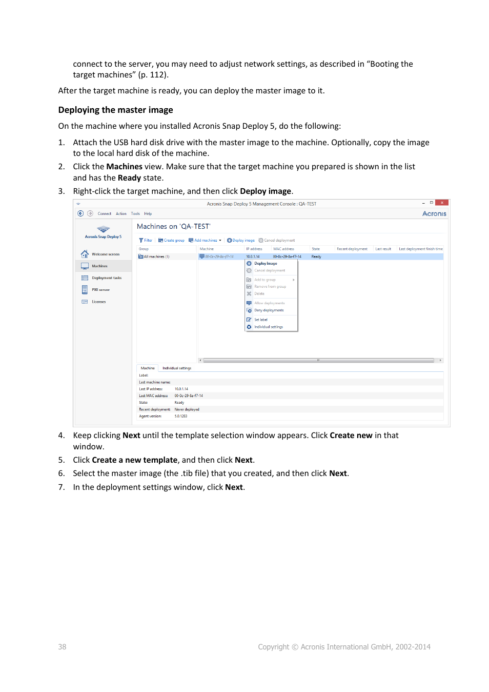 Acronis Snap Deploy 5 - User Guide User Manual | Page 38 / 146