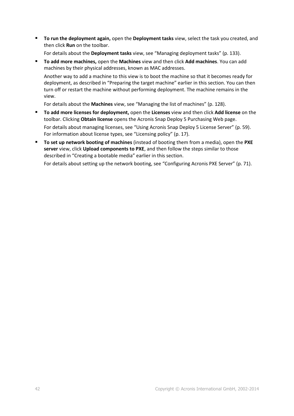 Acronis Snap Deploy 5 - User Guide User Manual | Page 42 / 146