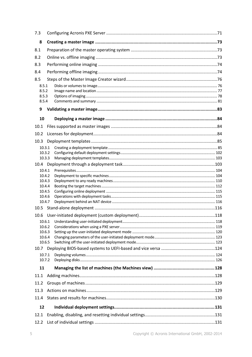 Acronis Snap Deploy 5 - User Guide User Manual | Page 5 / 146
