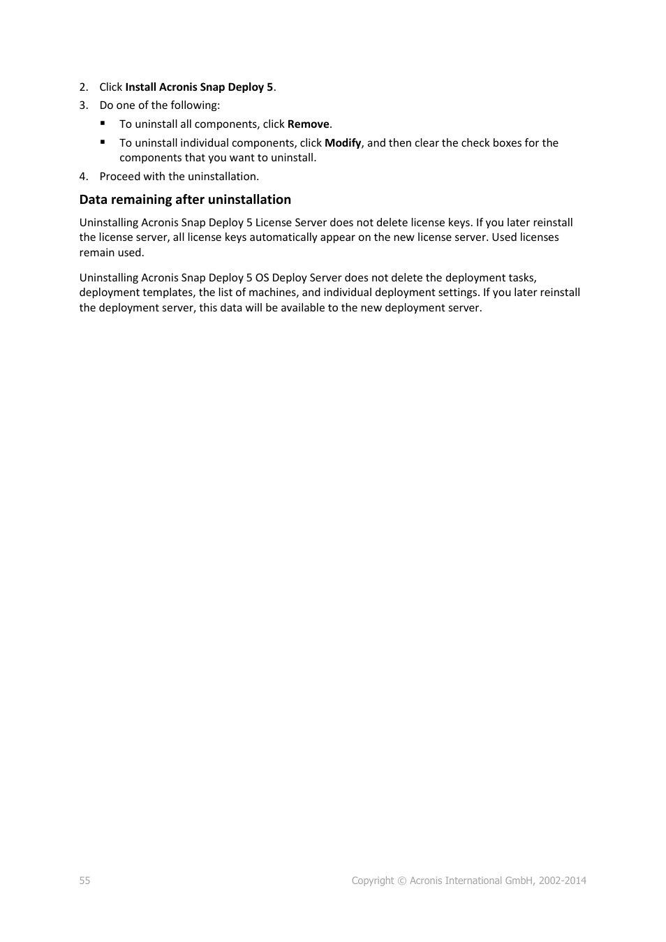 Acronis Snap Deploy 5 - User Guide User Manual | Page 55 / 146
