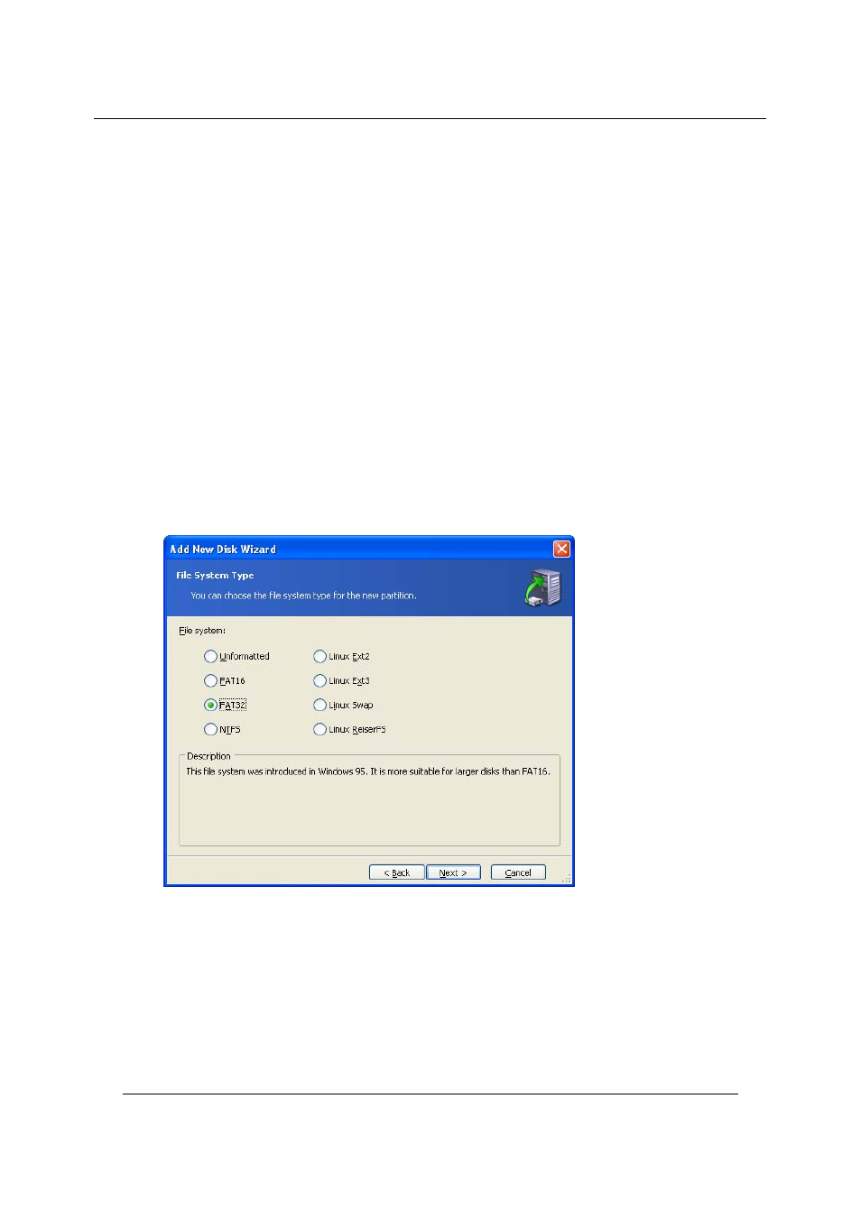2 creating a new partition, 3 selecting the file system type, 4 selecting the partition type | Acronis Migrate Easy 7.0 - User Guide User Manual | Page 24 / 40
