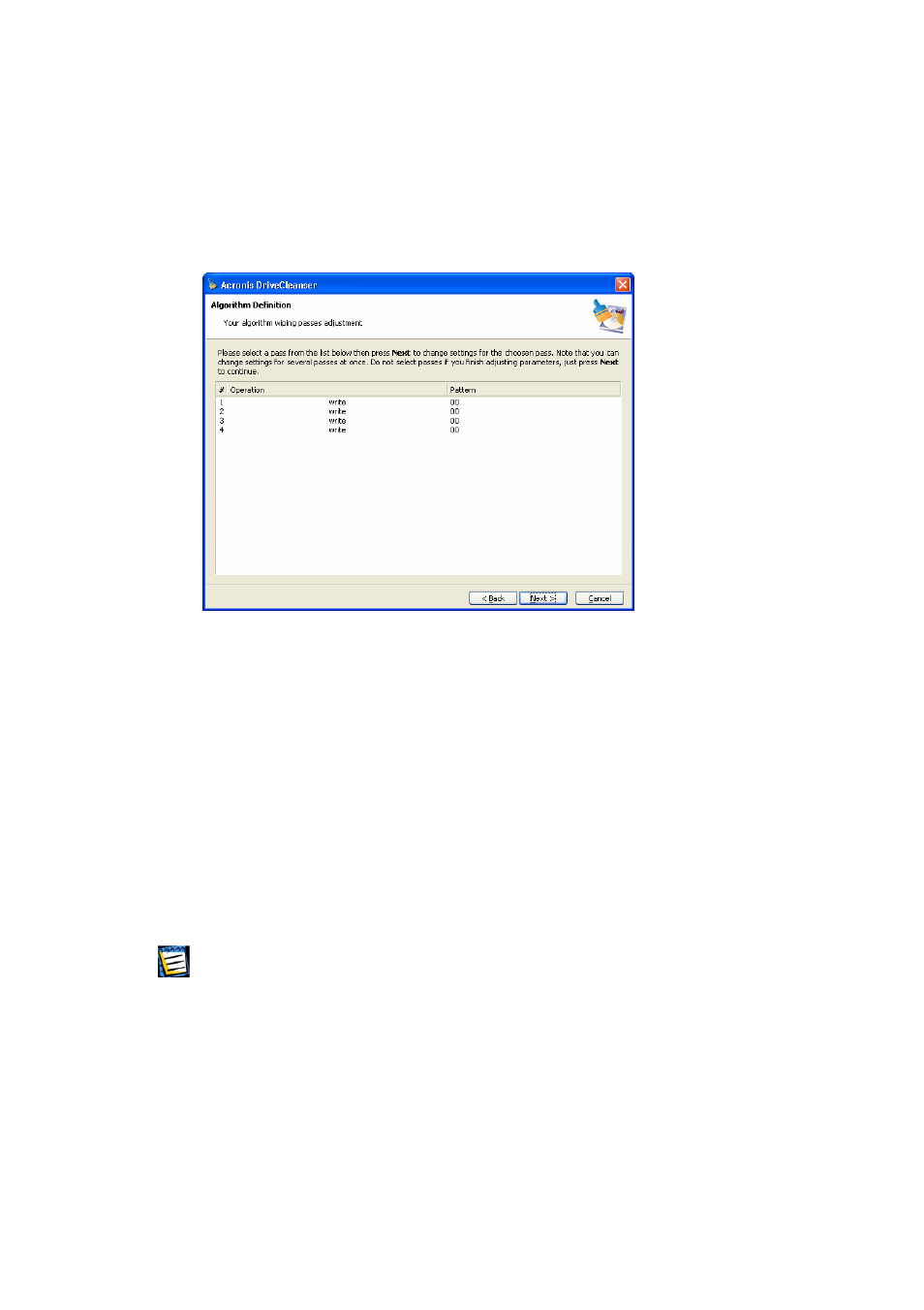 Algorithm definition: template, Lgorithm definition, Template | Acronis Drive Cleanser 6.0 - User Guide User Manual | Page 20 / 31