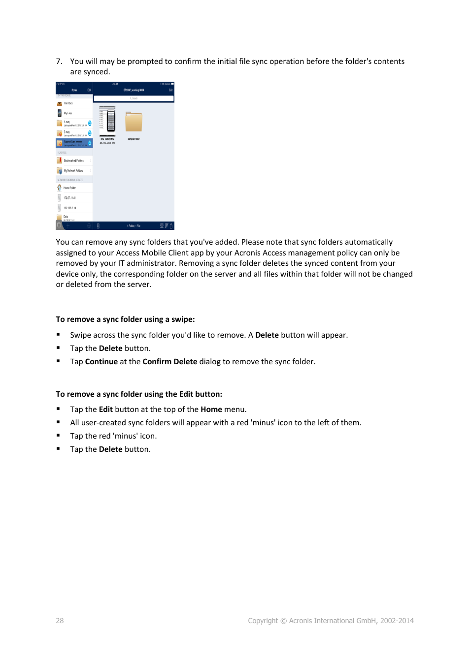 Acronis Access Advanced - User Guide User Manual | Page 28 / 97