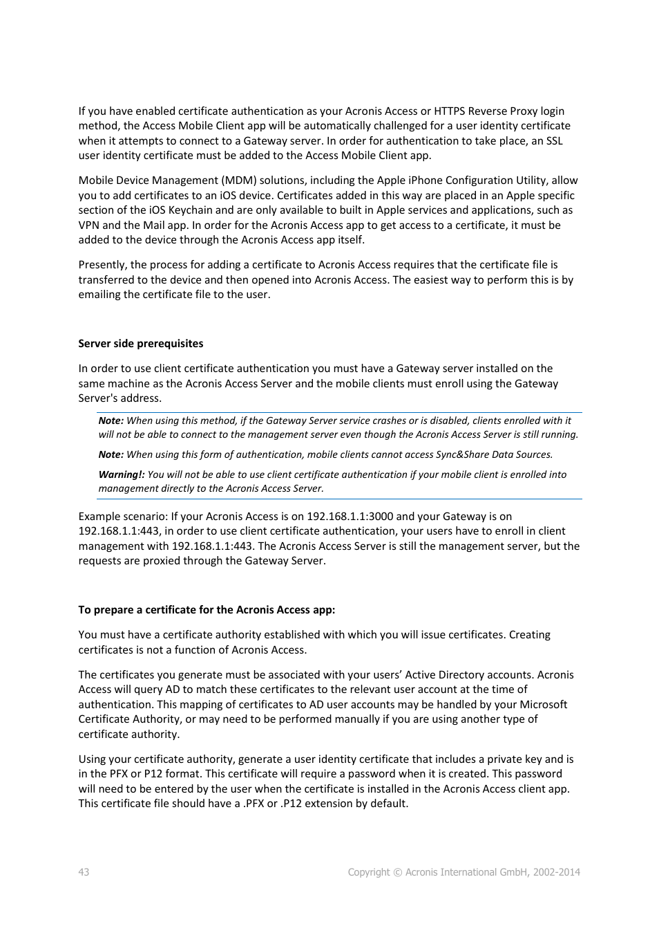 Acronis Access Advanced - User Guide User Manual | Page 43 / 97