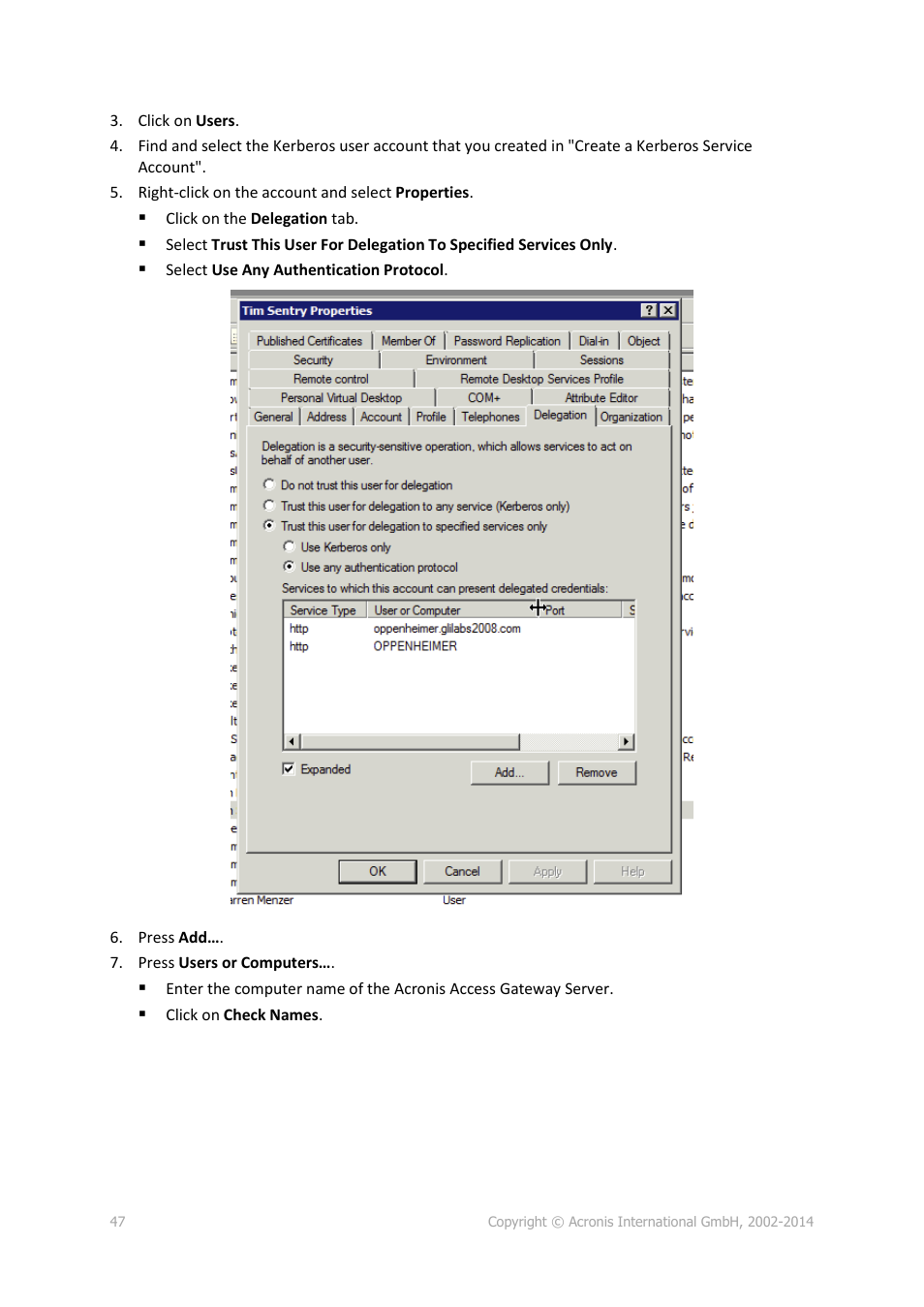 Acronis Access Advanced - User Guide User Manual | Page 47 / 97