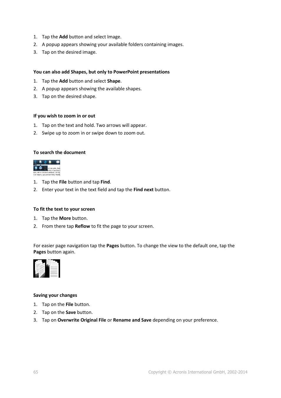 Acronis Access Advanced - User Guide User Manual | Page 65 / 97