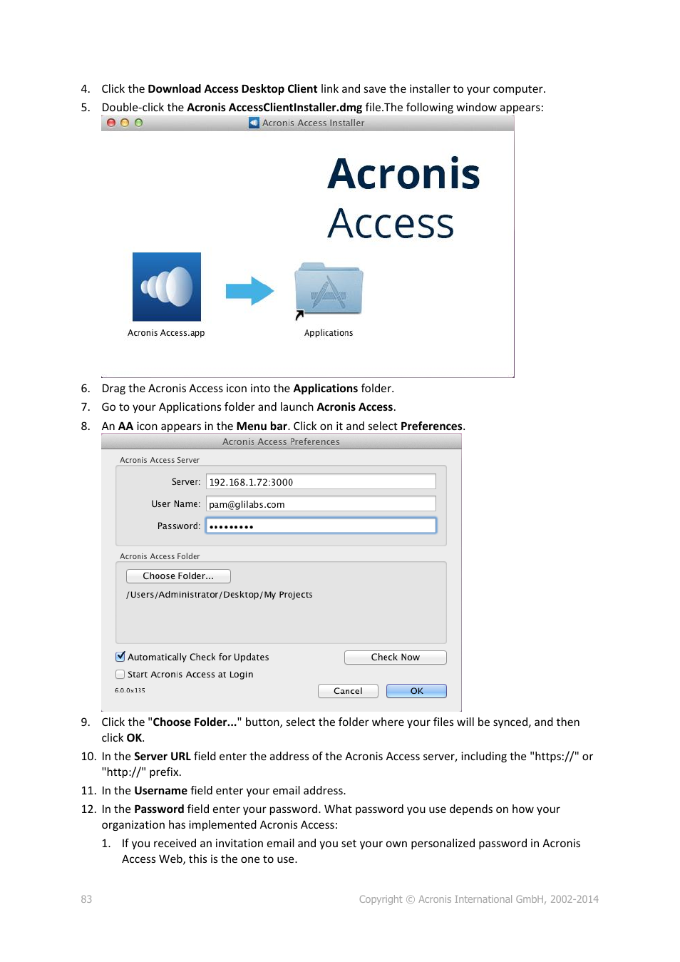 Acronis Access Advanced - User Guide User Manual | Page 83 / 97