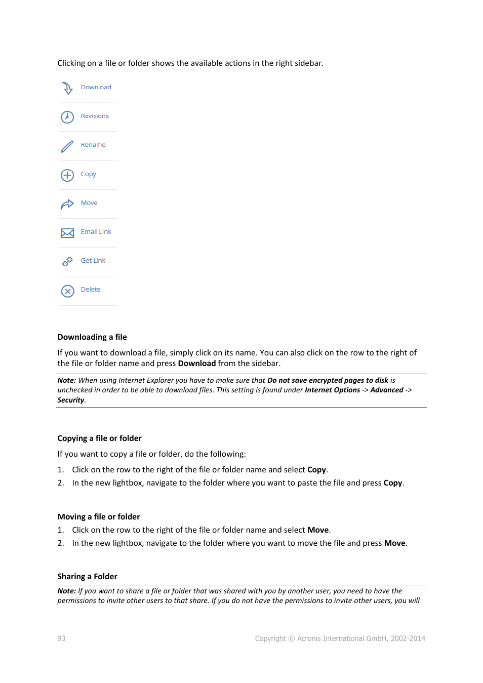 Acronis Access Advanced - User Guide User Manual | Page 93 / 97