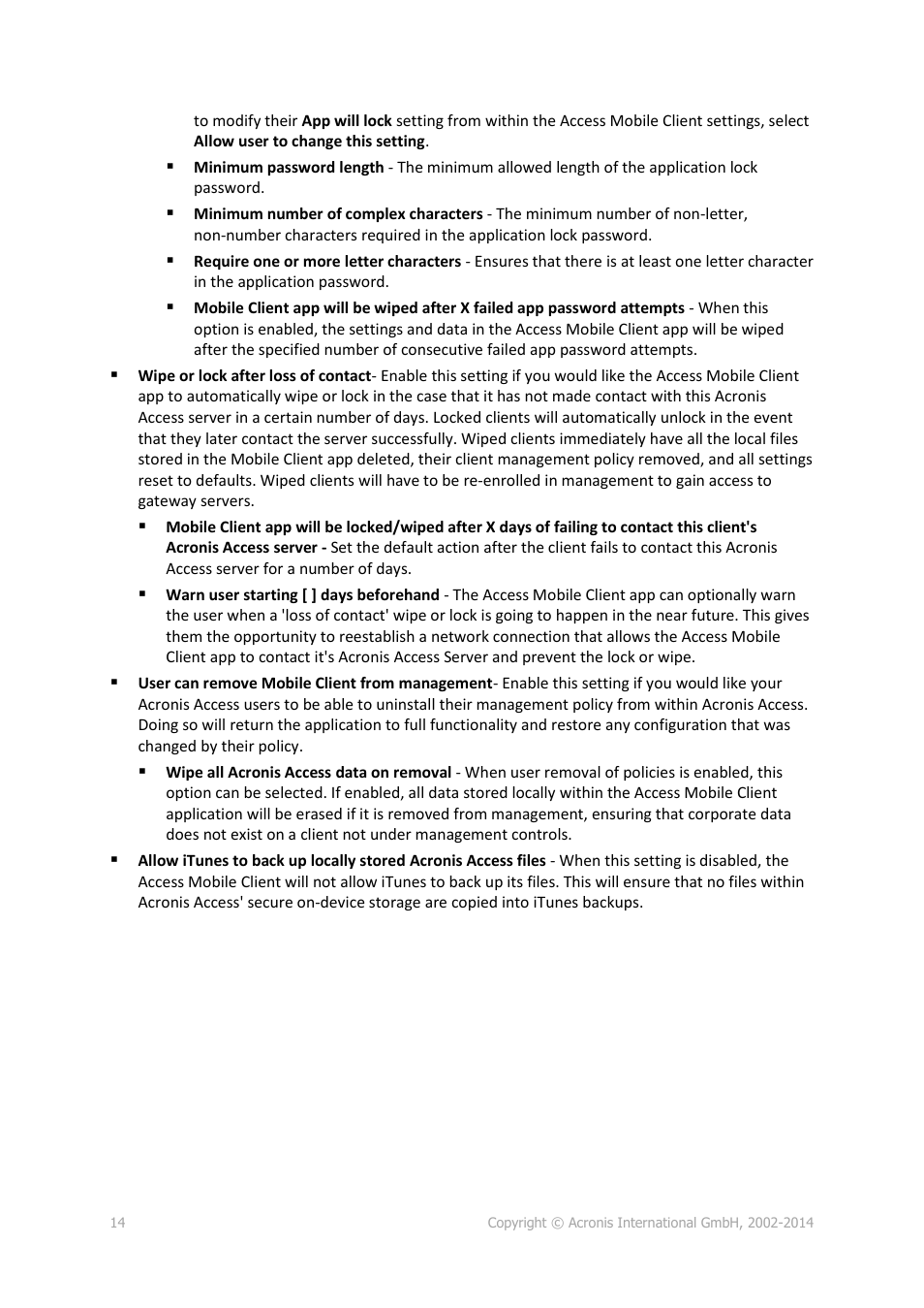Acronis Access Advanced - Administrator's Guide User Manual | Page 14 / 259