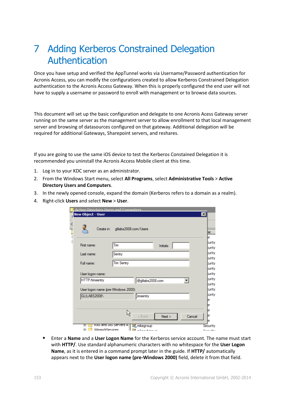 Acronis Access Advanced - Administrator's Guide User Manual | Page 153 / 259