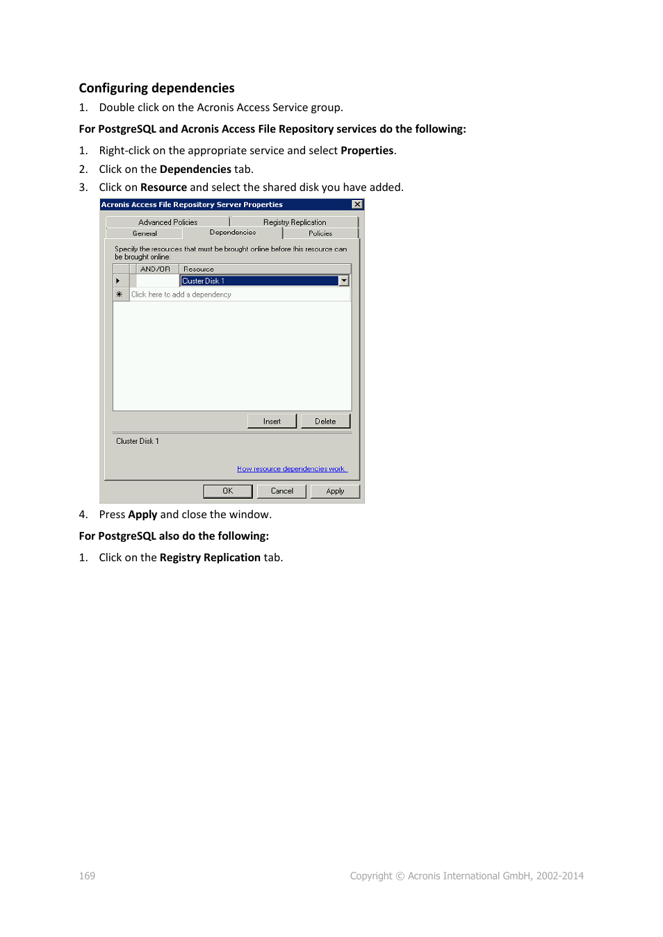 Acronis Access Advanced - Administrator's Guide User Manual | Page 169 / 259