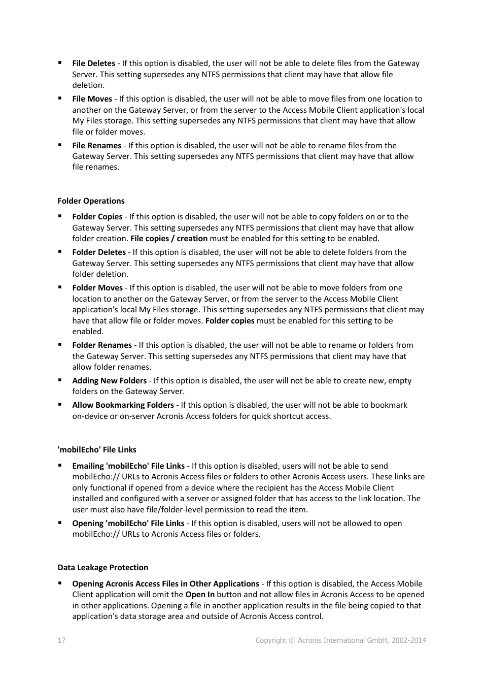 Acronis Access Advanced - Administrator's Guide User Manual | Page 17 / 259