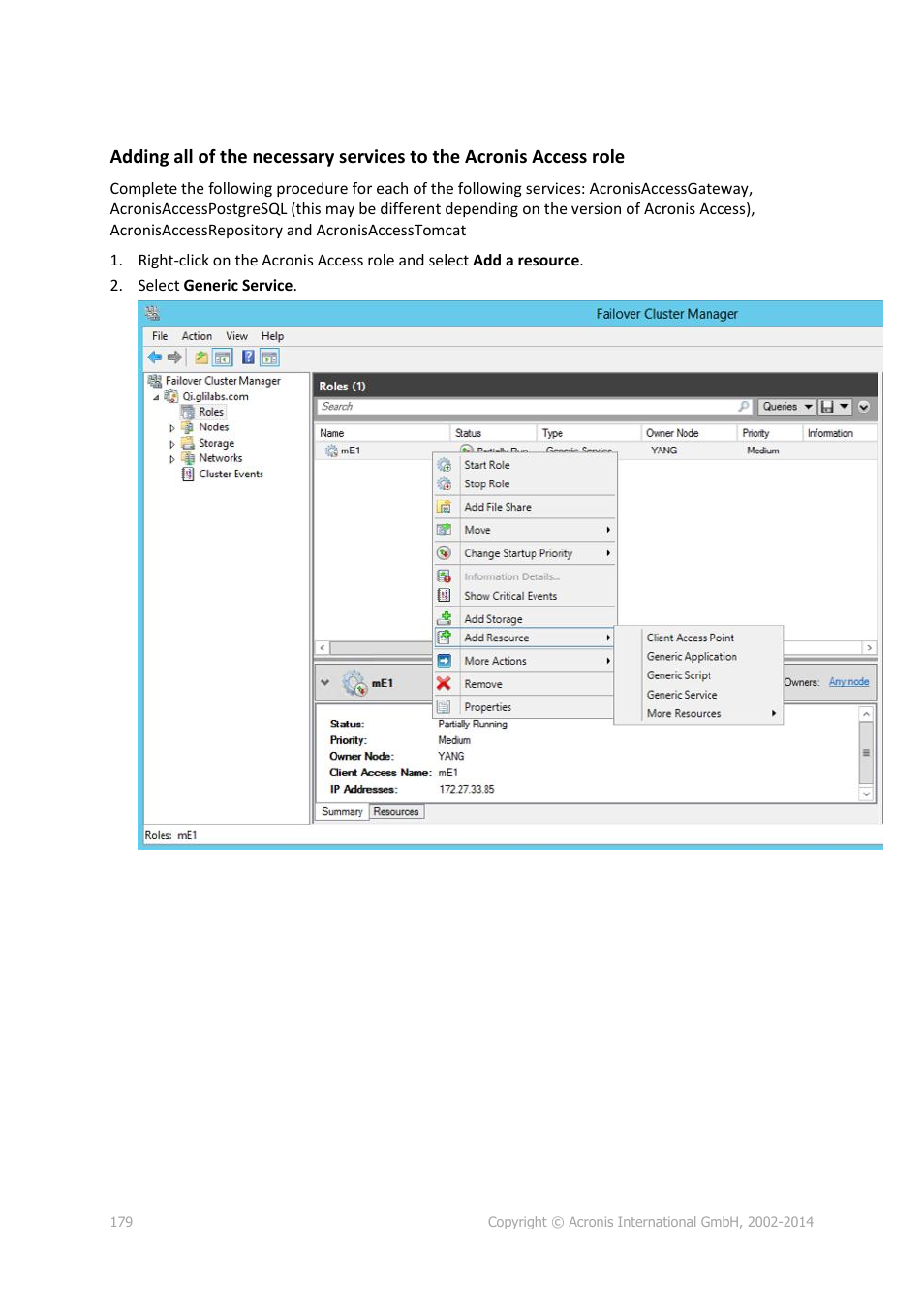 Acronis Access Advanced - Administrator's Guide User Manual | Page 179 / 259