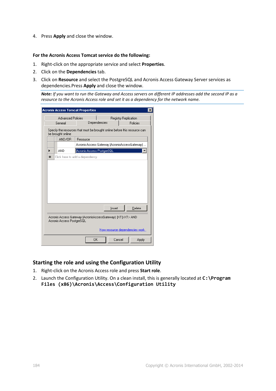 Acronis Access Advanced - Administrator's Guide User Manual | Page 184 / 259