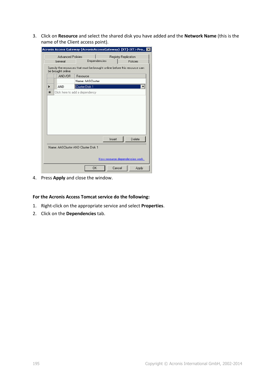 Acronis Access Advanced - Administrator's Guide User Manual | Page 195 / 259