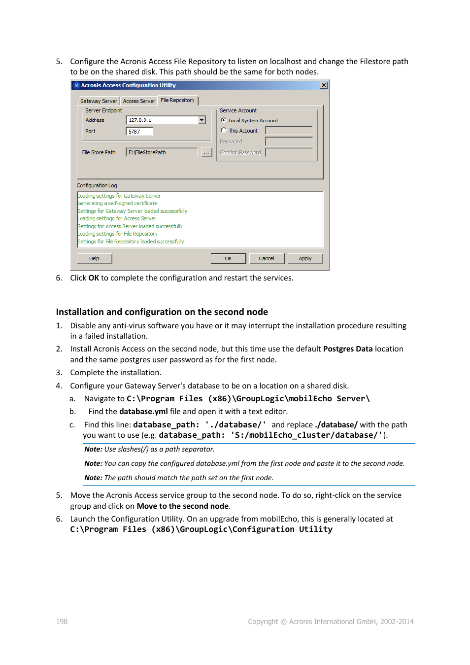 Acronis Access Advanced - Administrator's Guide User Manual | Page 198 / 259