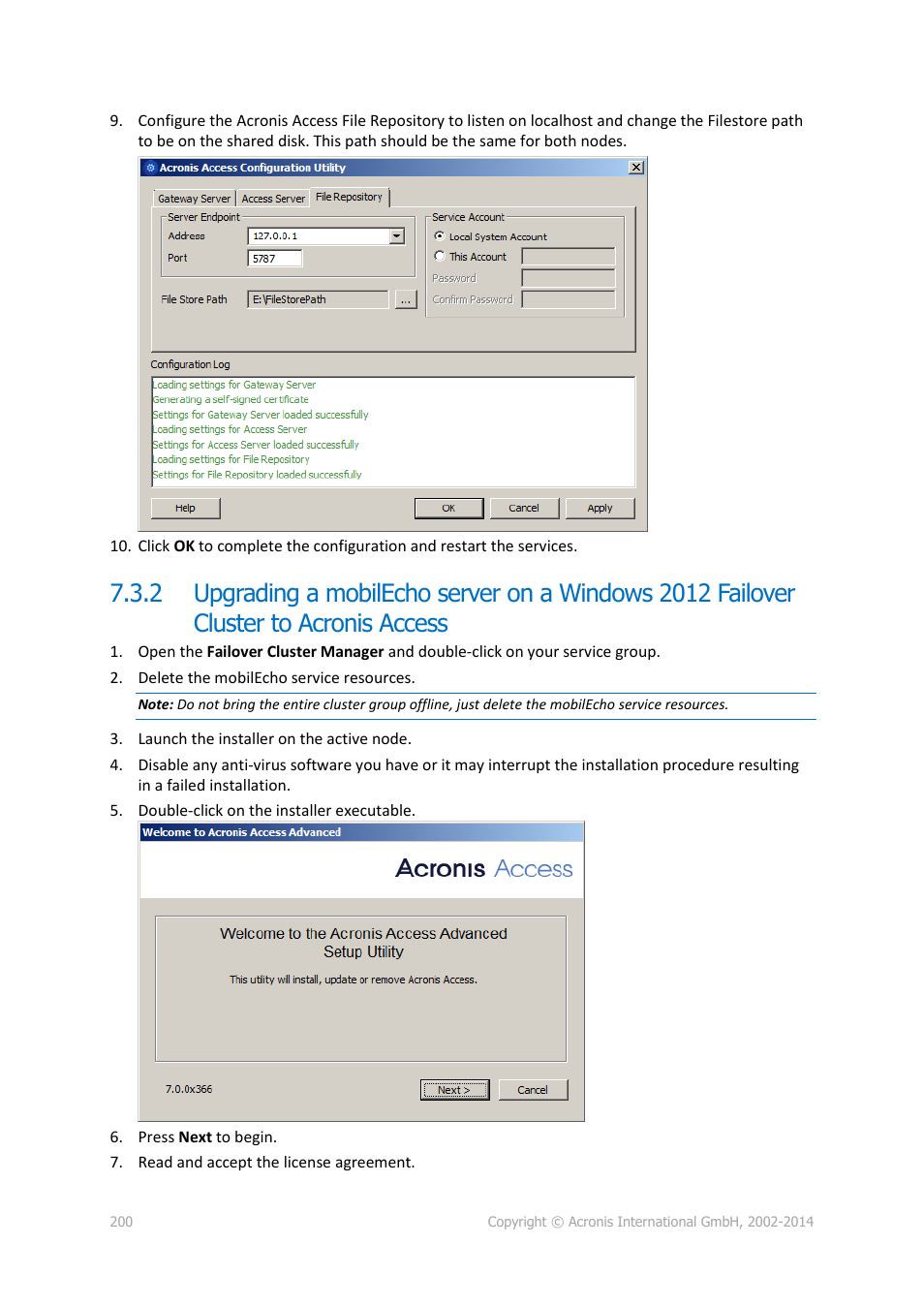 Acronis Access Advanced - Administrator's Guide User Manual | Page 200 / 259