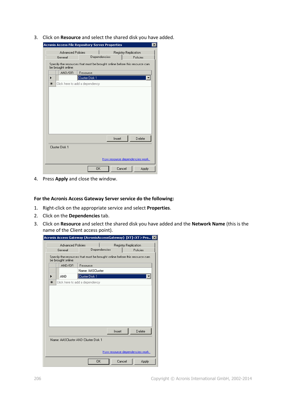 Acronis Access Advanced - Administrator's Guide User Manual | Page 206 / 259