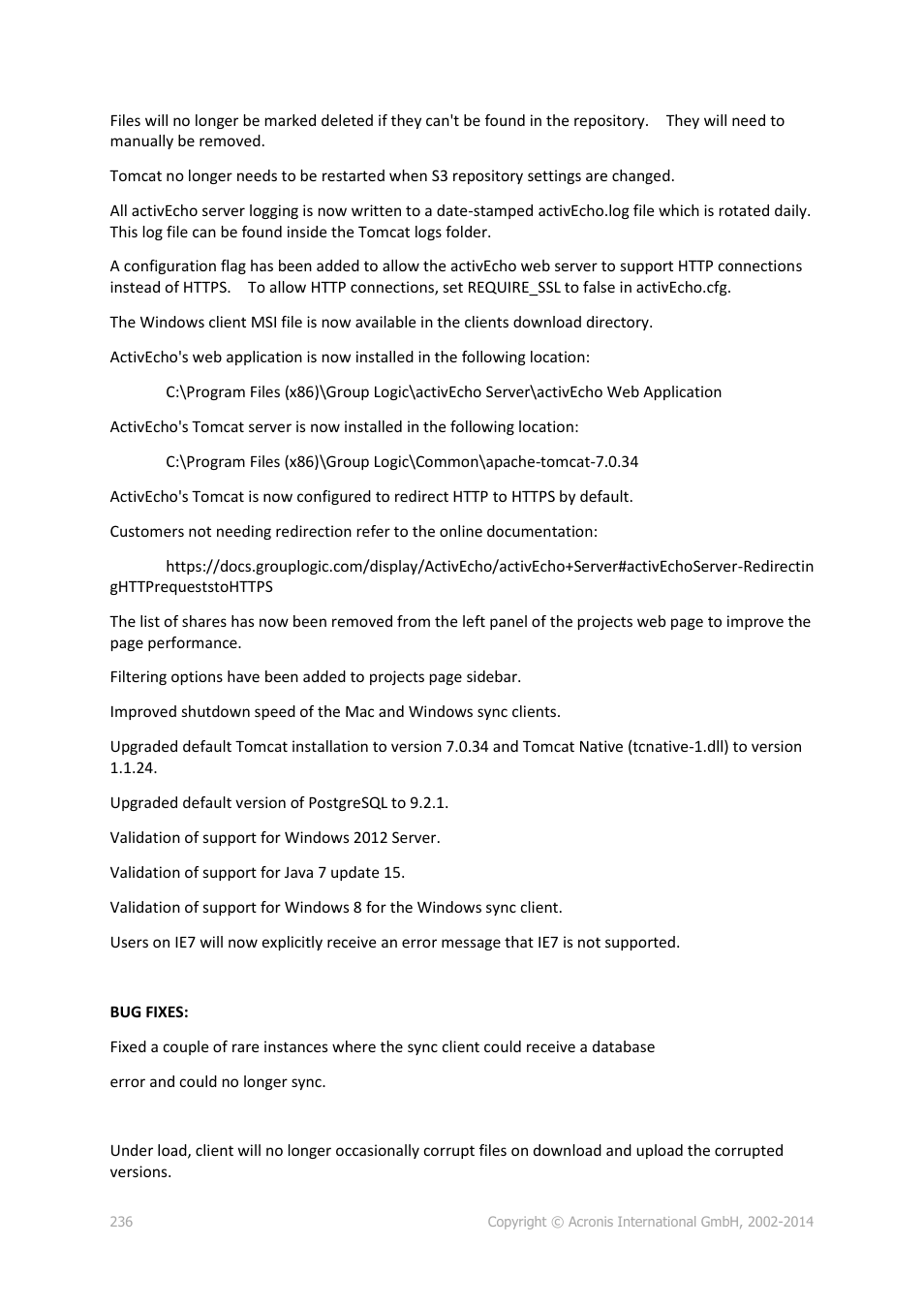 Acronis Access Advanced - Administrator's Guide User Manual | Page 236 / 259