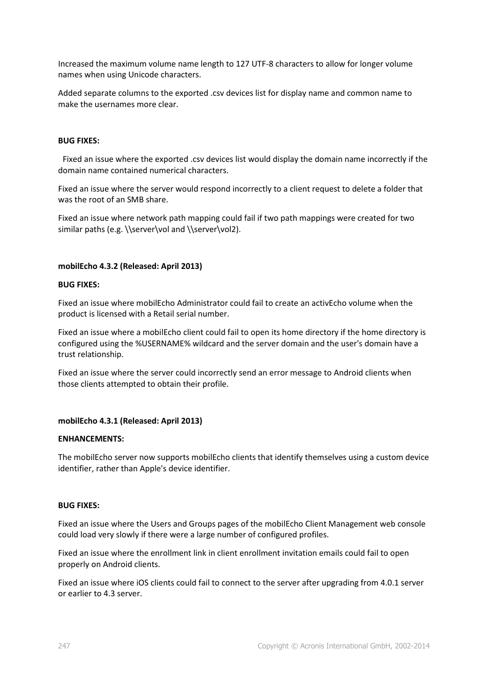 Acronis Access Advanced - Administrator's Guide User Manual | Page 247 / 259