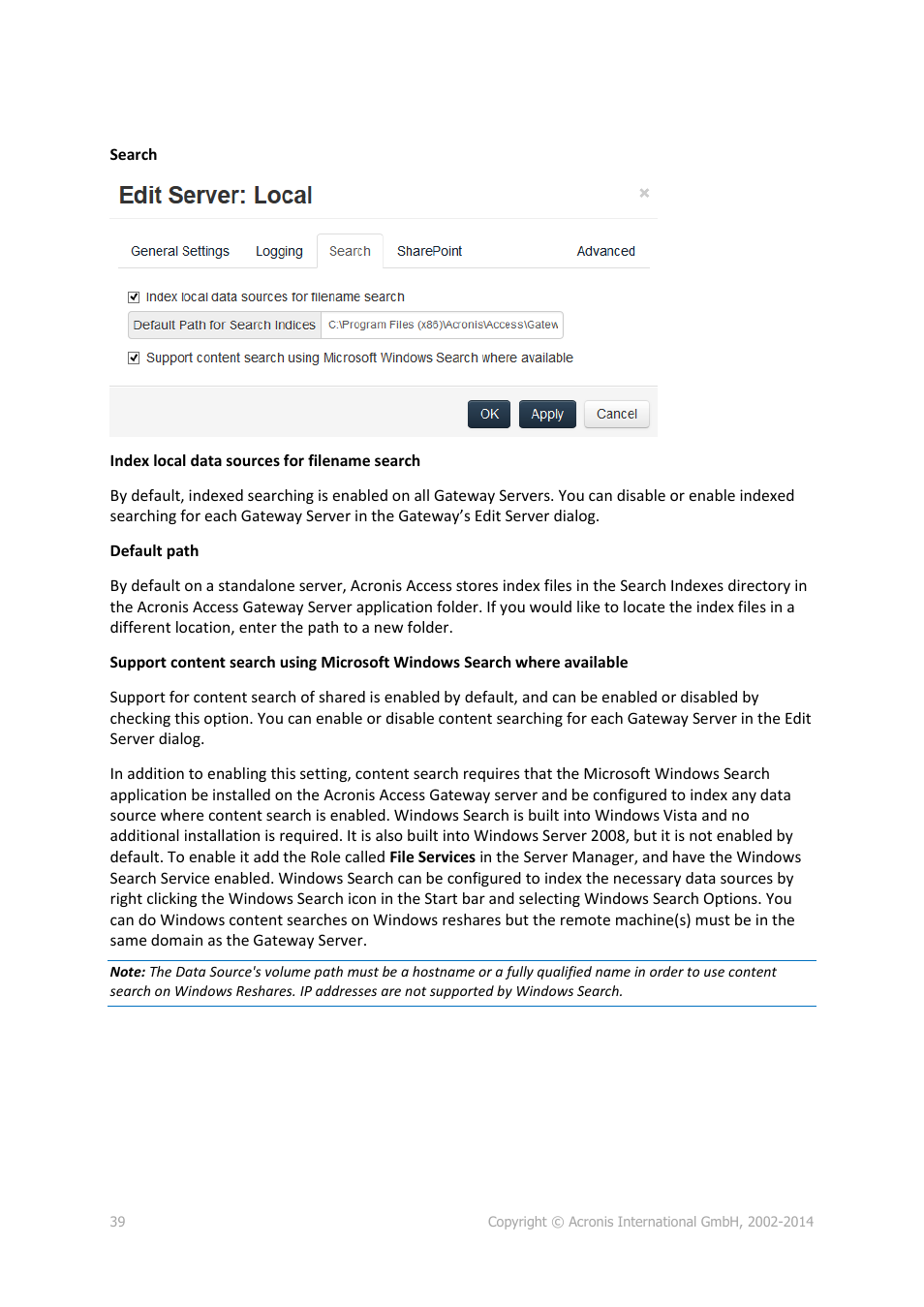 Acronis Access Advanced - Administrator's Guide User Manual | Page 39 / 259