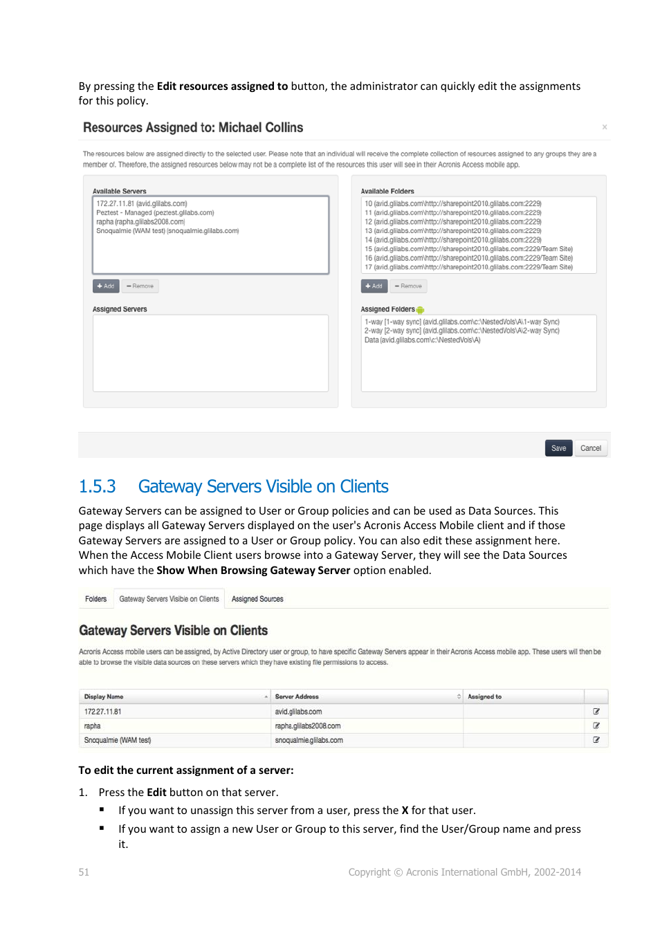 3 gateway servers visible on clients, Gateway servers visible on clients | Acronis Access Advanced - Administrator's Guide User Manual | Page 51 / 259