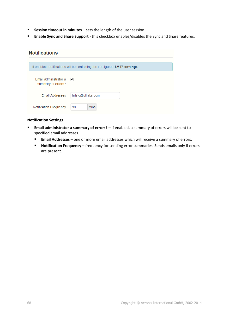Acronis Access Advanced - Administrator's Guide User Manual | Page 68 / 259