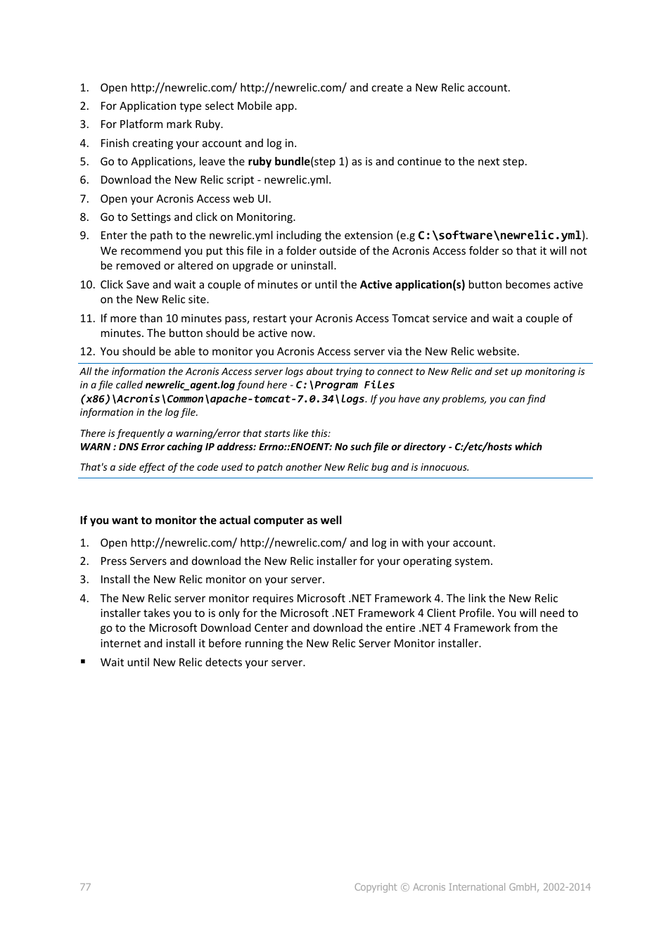 Acronis Access Advanced - Administrator's Guide User Manual | Page 77 / 259