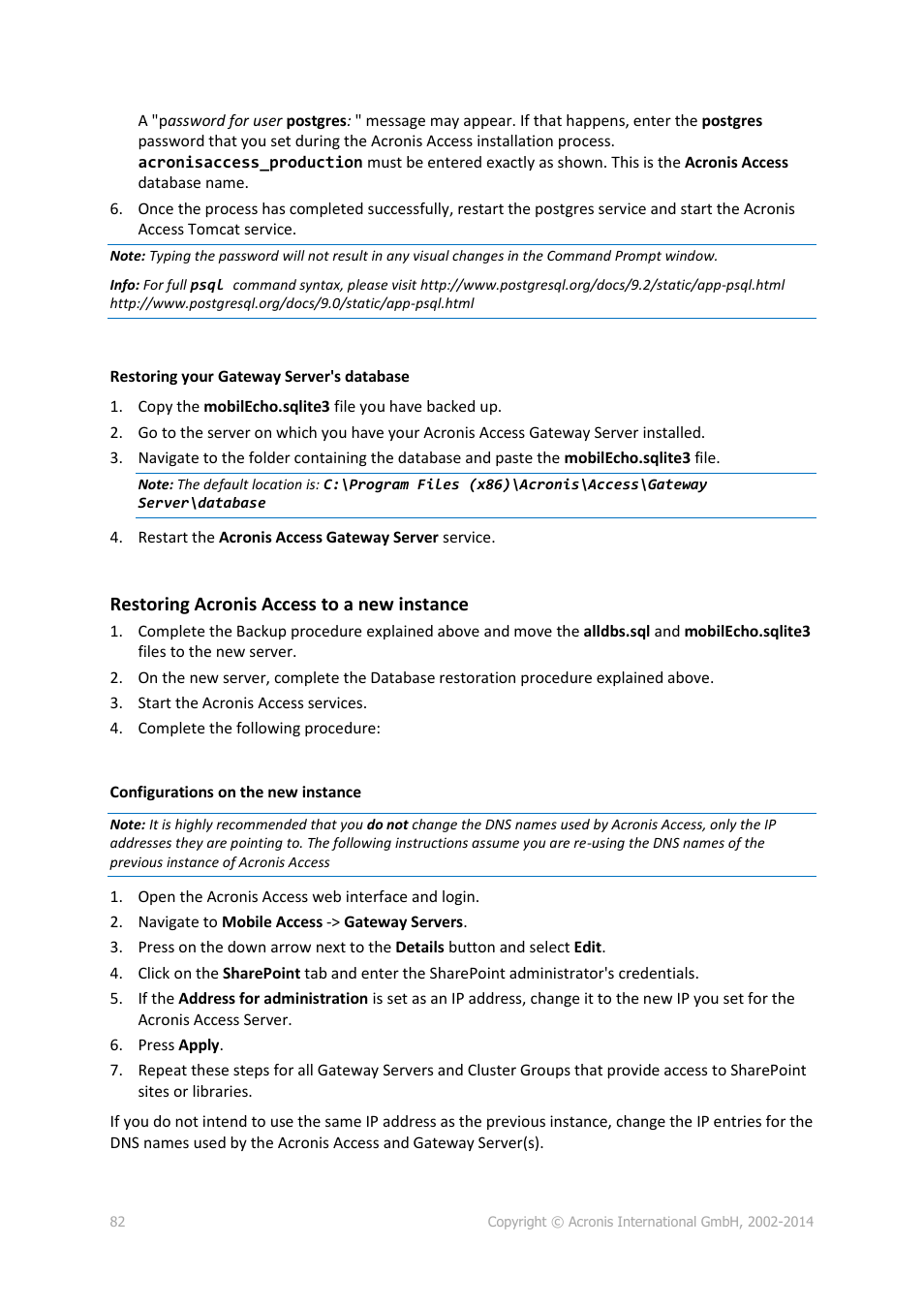 Acronis Access Advanced - Administrator's Guide User Manual | Page 82 / 259