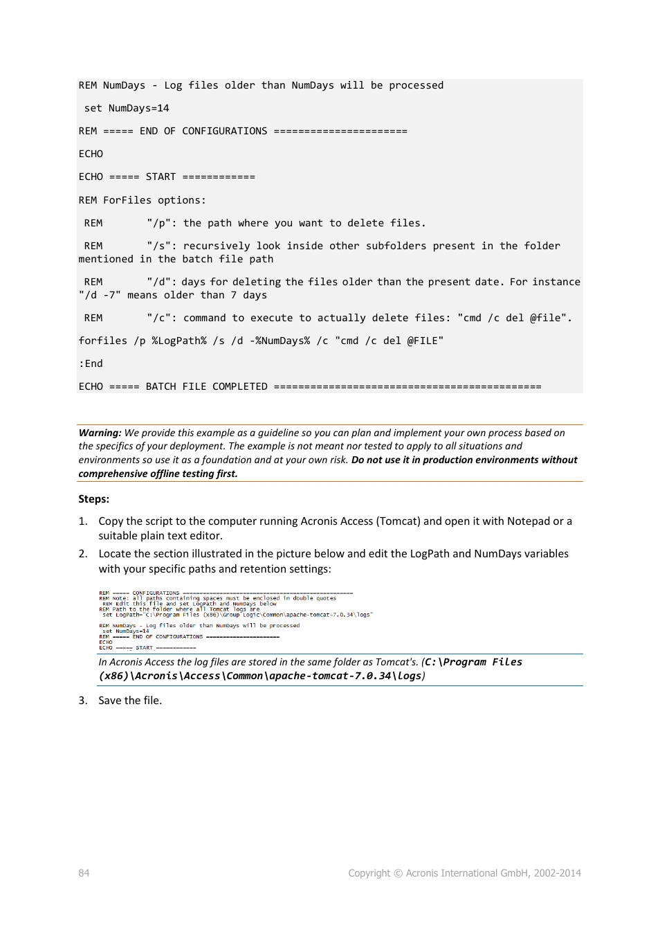 Acronis Access Advanced - Administrator's Guide User Manual | Page 84 / 259