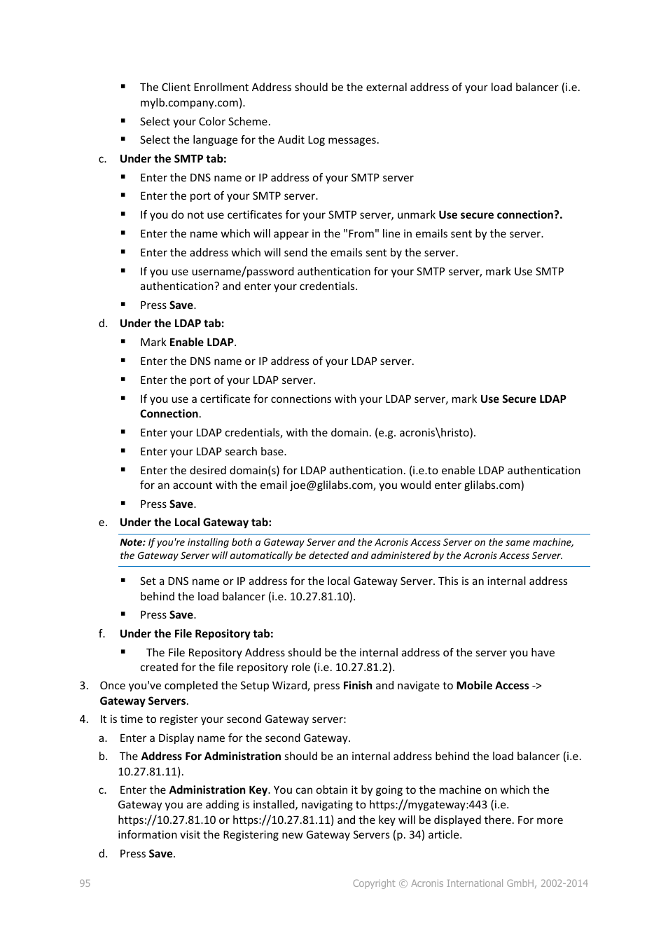 Acronis Access Advanced - Administrator's Guide User Manual | Page 95 / 259