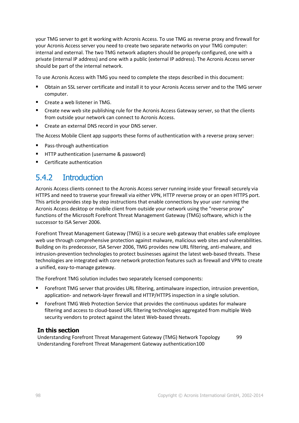 2 introduction, Introduction | Acronis Access Advanced - Administrator's Guide User Manual | Page 98 / 259