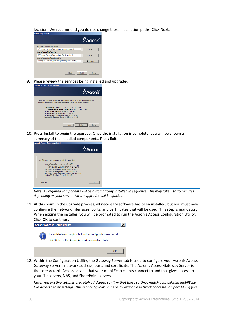 Acronis Access Advanced - Installation Guide User Manual | Page 103 / 180