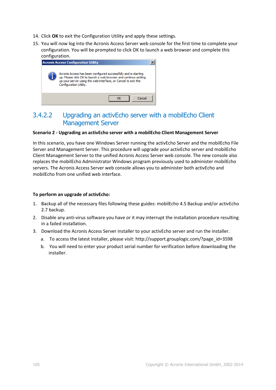 Acronis Access Advanced - Installation Guide User Manual | Page 105 / 180