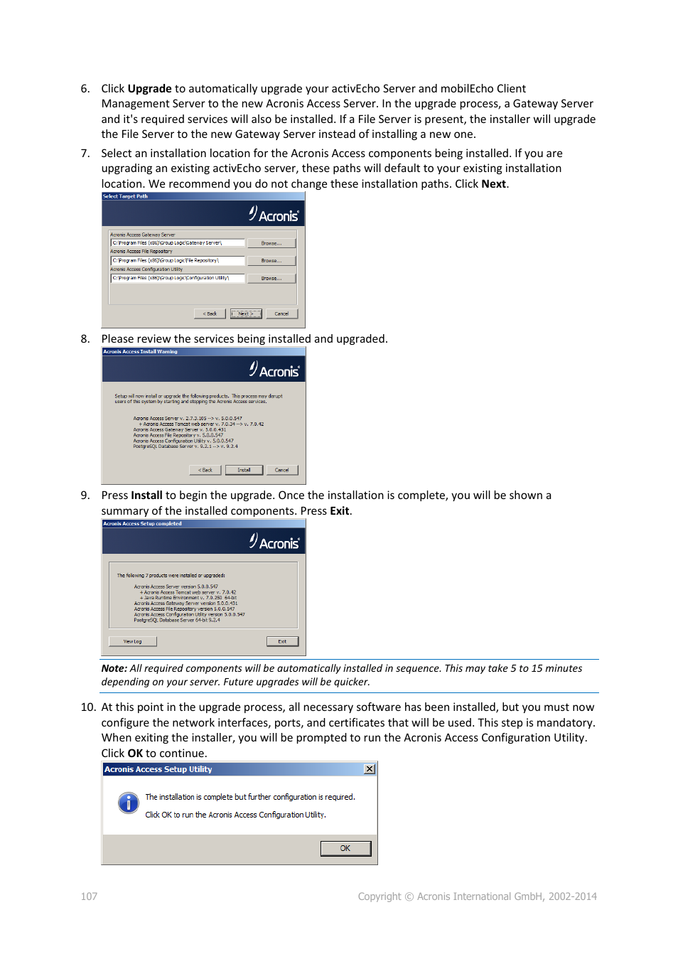 Acronis Access Advanced - Installation Guide User Manual | Page 107 / 180