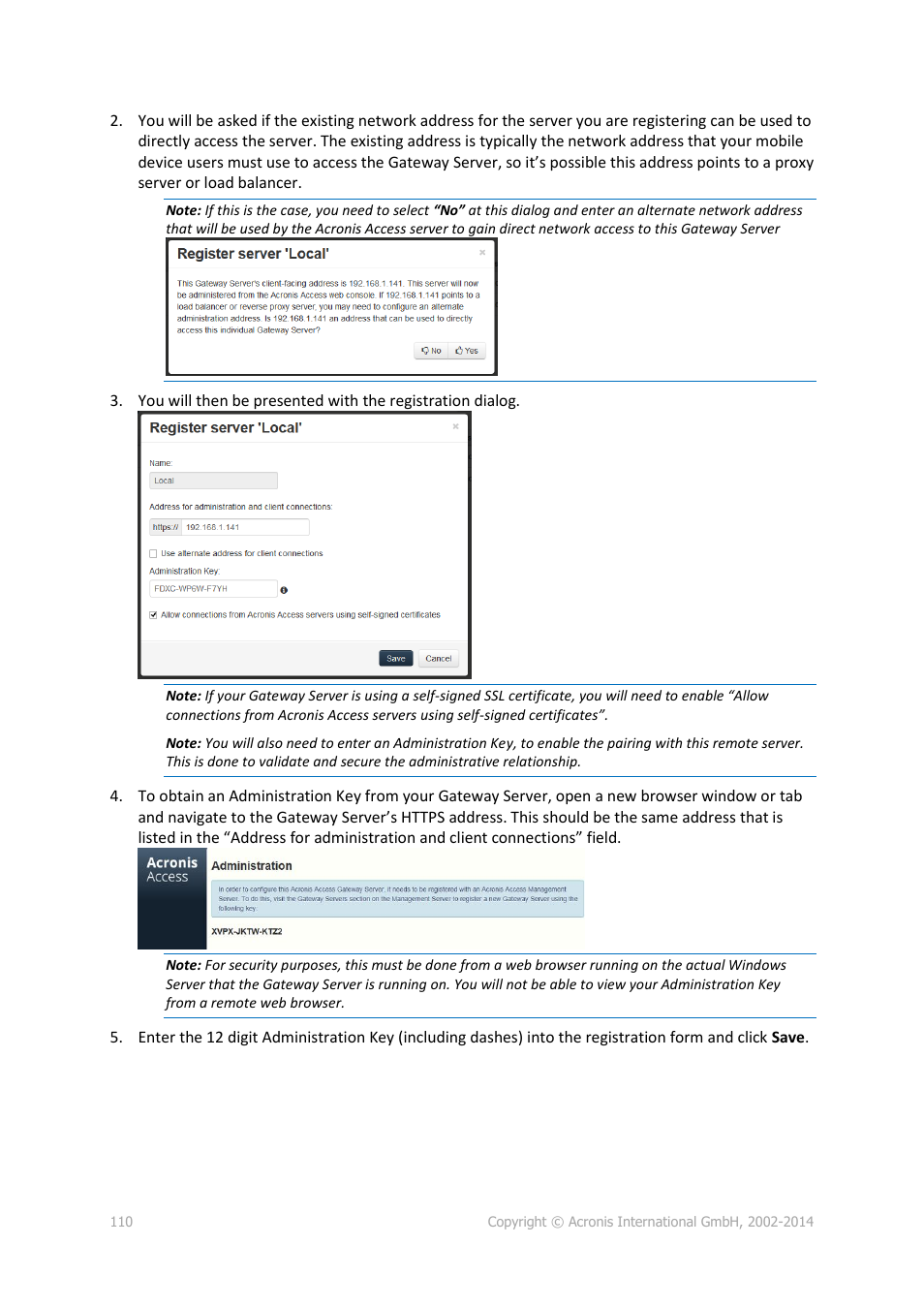 Acronis Access Advanced - Installation Guide User Manual | Page 110 / 180