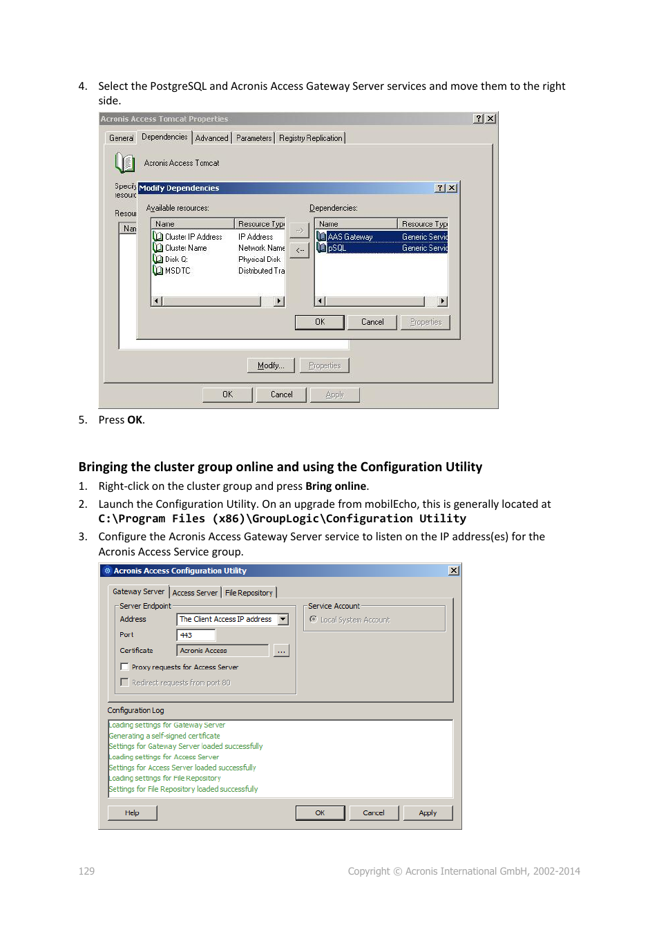 Acronis Access Advanced - Installation Guide User Manual | Page 129 / 180