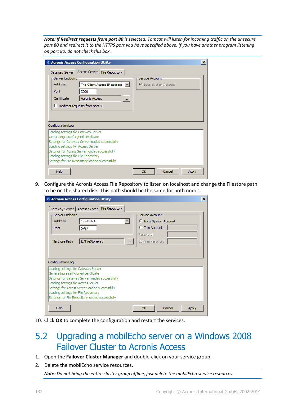 Acronis Access Advanced - Installation Guide User Manual | Page 132 / 180