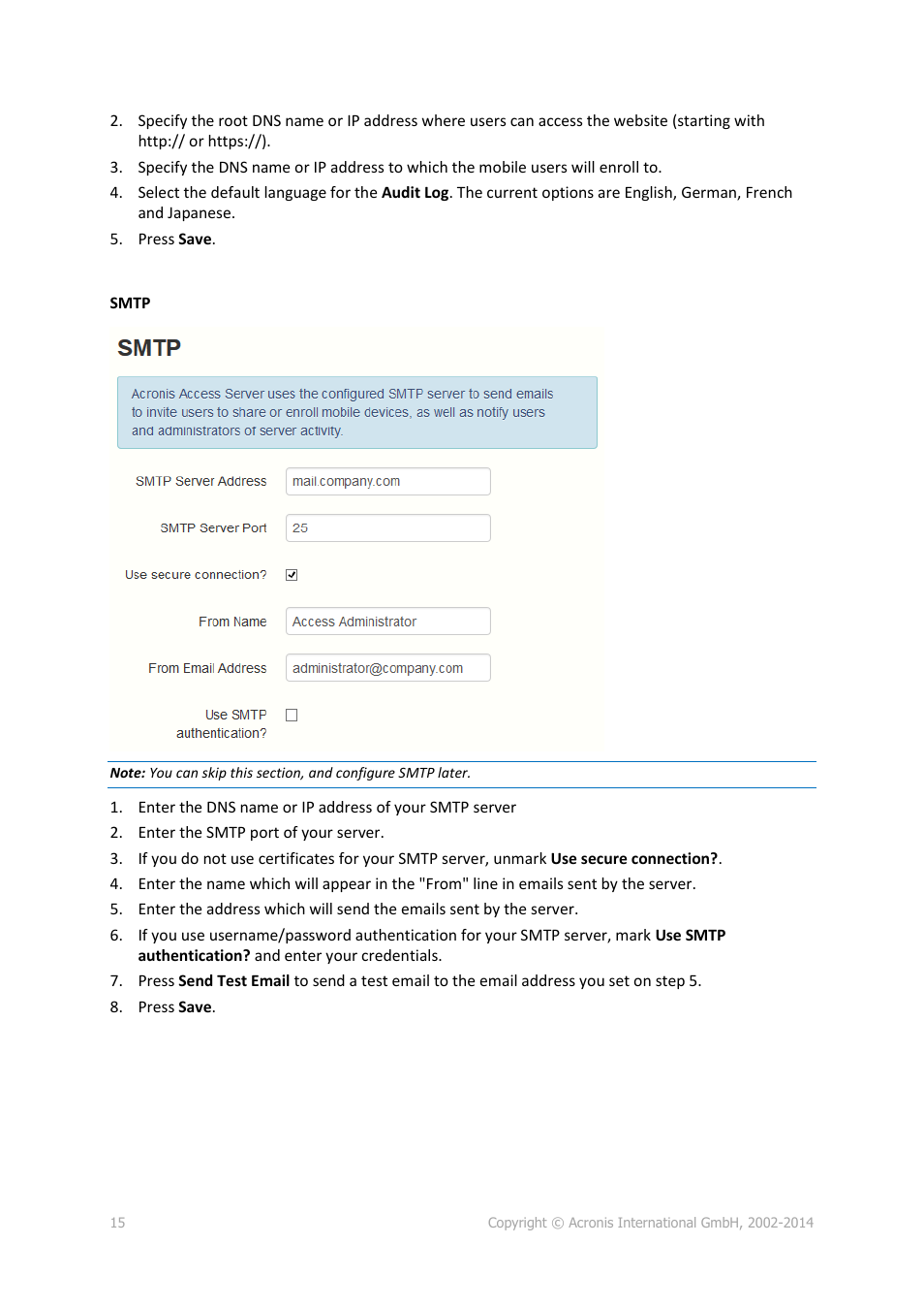 Acronis Access Advanced - Installation Guide User Manual | Page 15 / 180