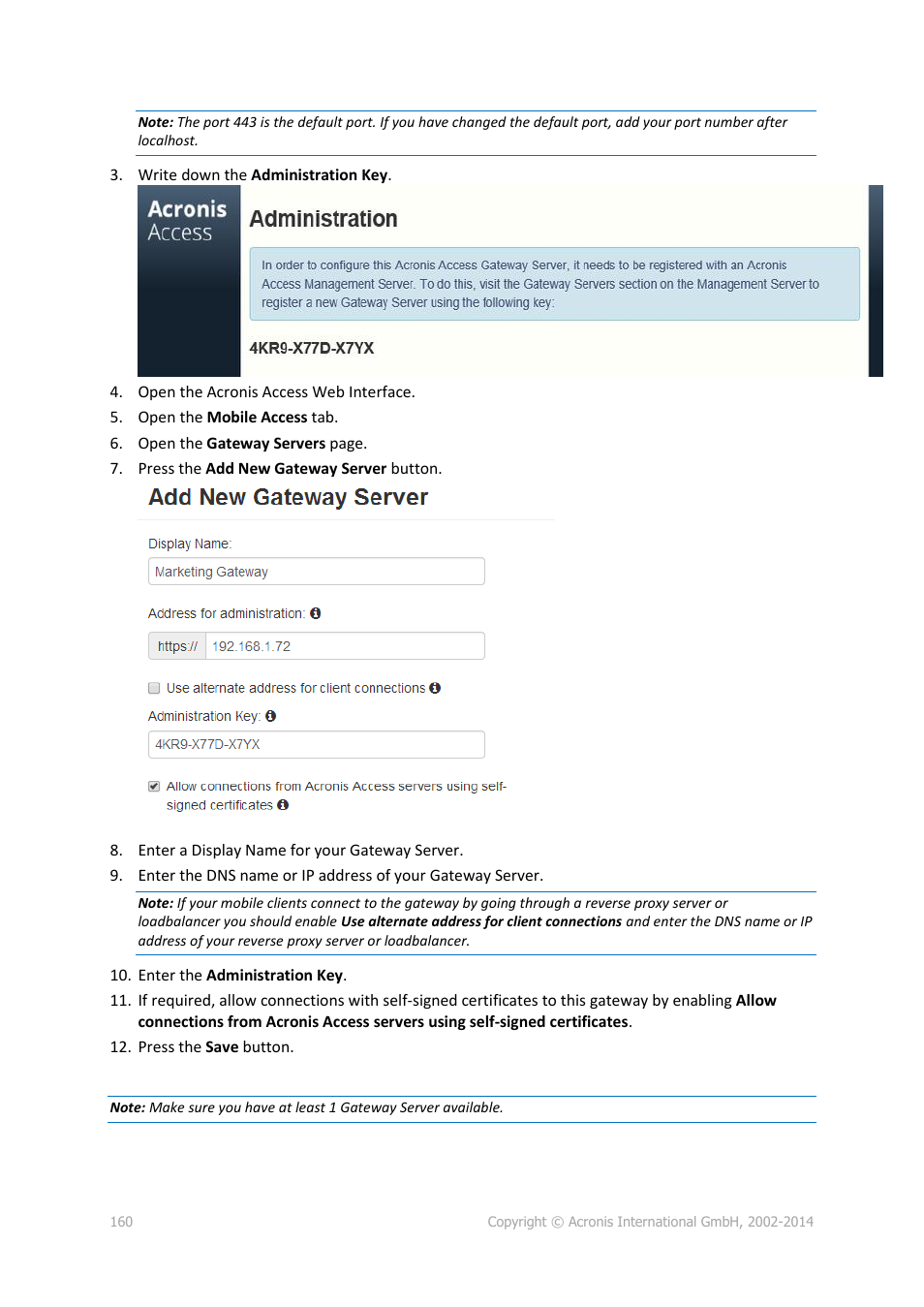 Acronis Access Advanced - Installation Guide User Manual | Page 160 / 180