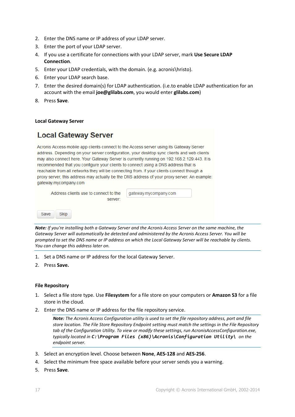 Acronis Access Advanced - Installation Guide User Manual | Page 17 / 180