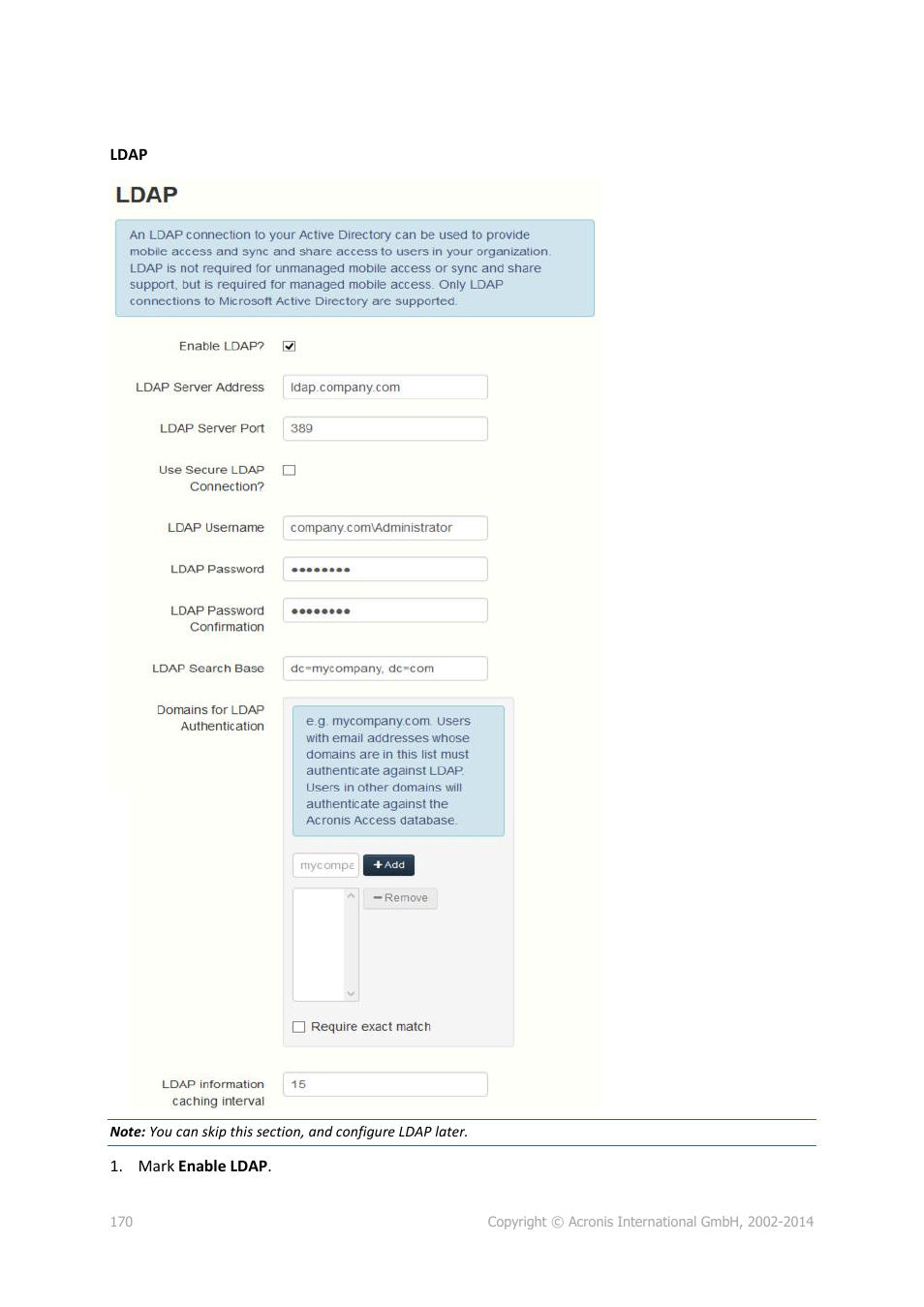 Acronis Access Advanced - Installation Guide User Manual | Page 170 / 180